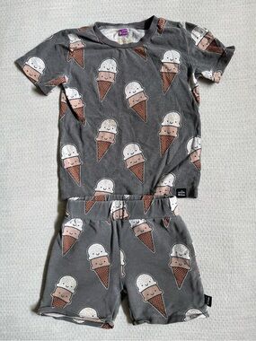 Whistle & Flite Ice Cream Print matching Set - Short Sleeve & Shorts